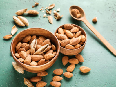 Almonds have calcium for healthy teeth