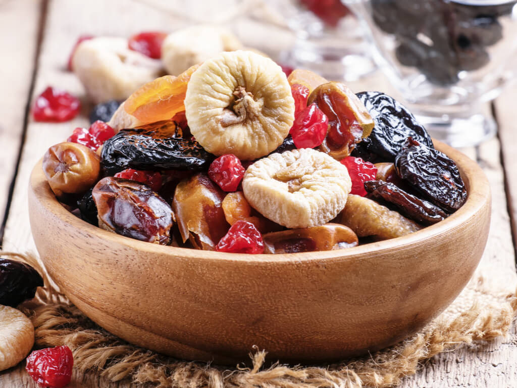 Dried fruits can get stuck in your teeth and cause cavities