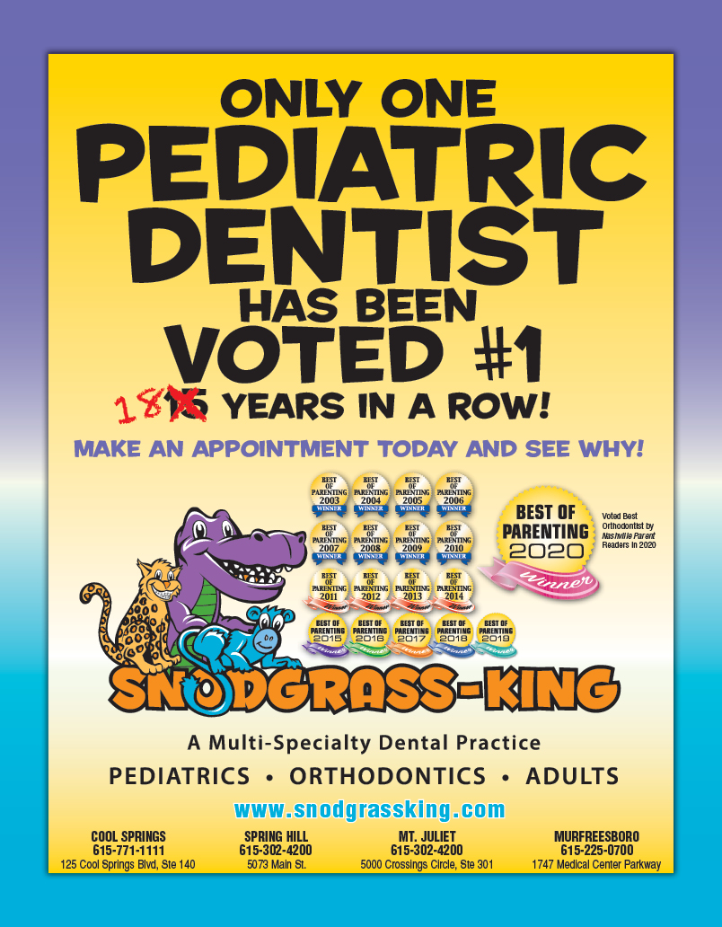 snodgrass-king Voted #1 best pediatric dentist for 16 years